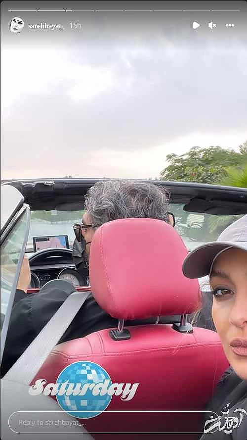 ساره بیات هیکل لوندش را به رخ کشید + عکس با کت چرم و کوتاه